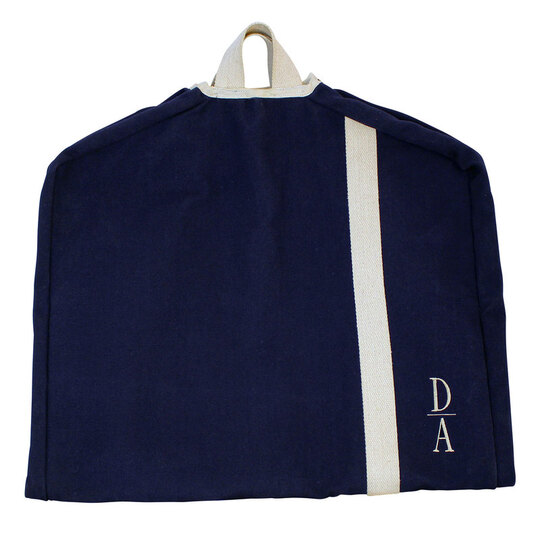 Personalized Navy Garment Bag